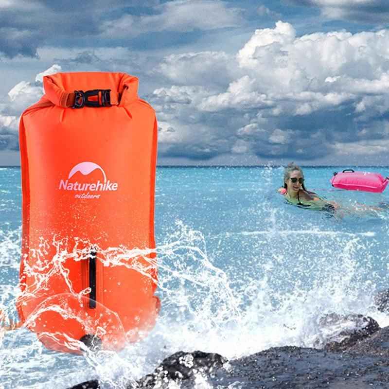 Naturehike sac étanche 18L haute visibilité orange base