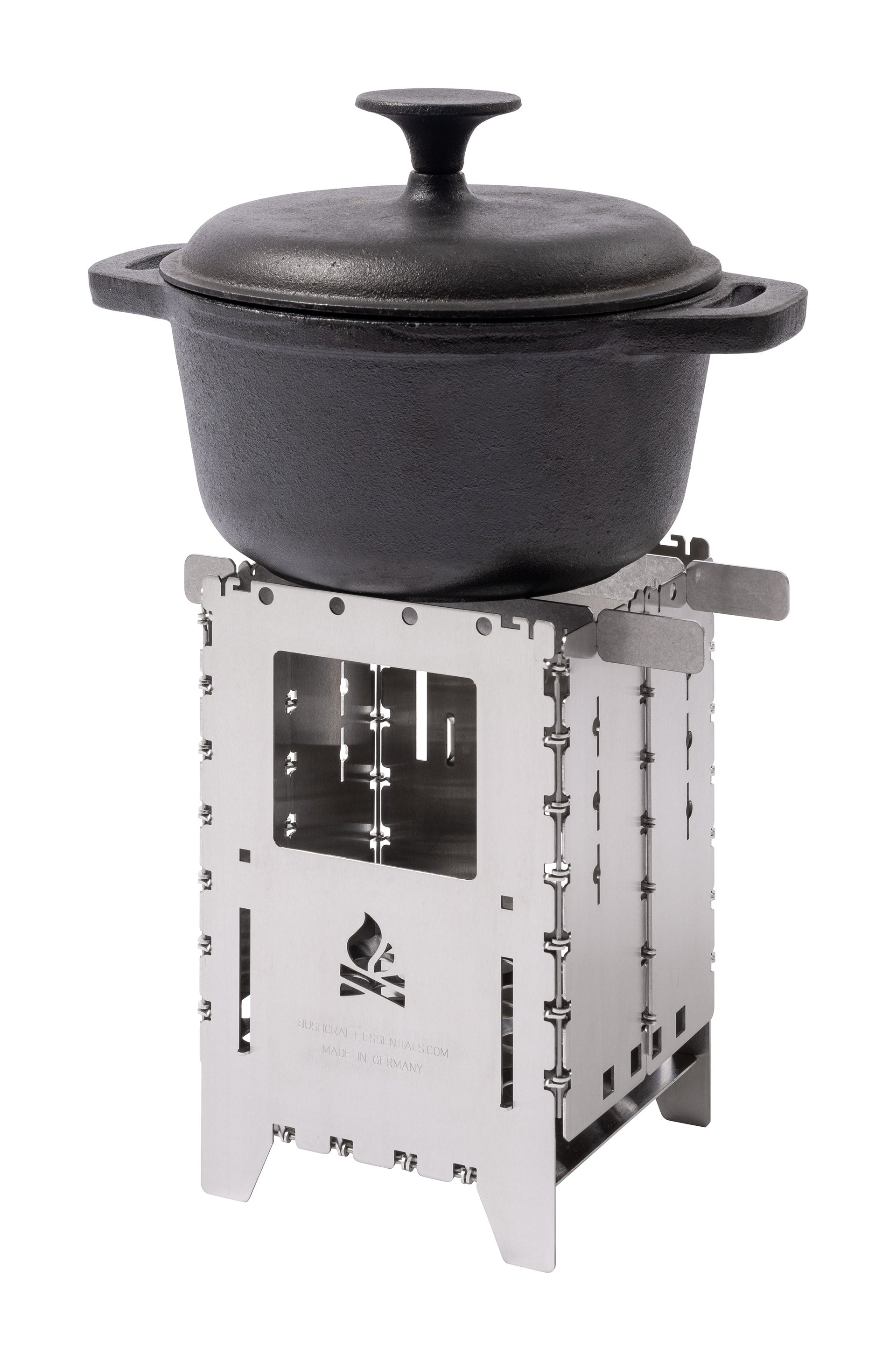 Bushcraft Essentials Bushbox XL réchaud bois pliable