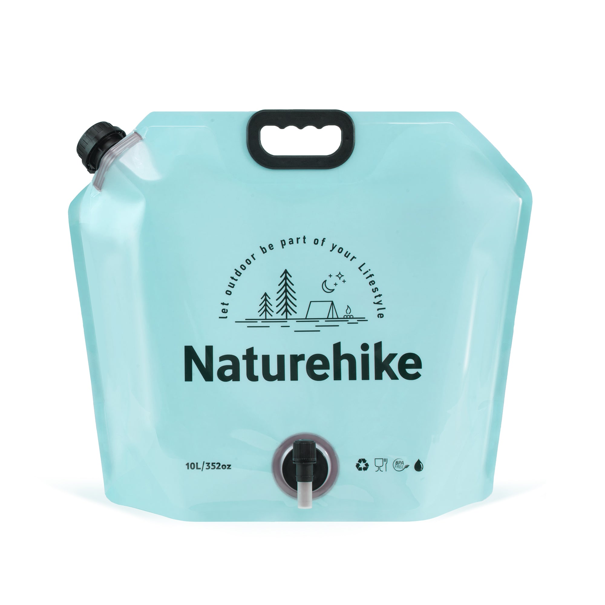 Naturehike sac eau pliable 10L robinet jaune alimentaire