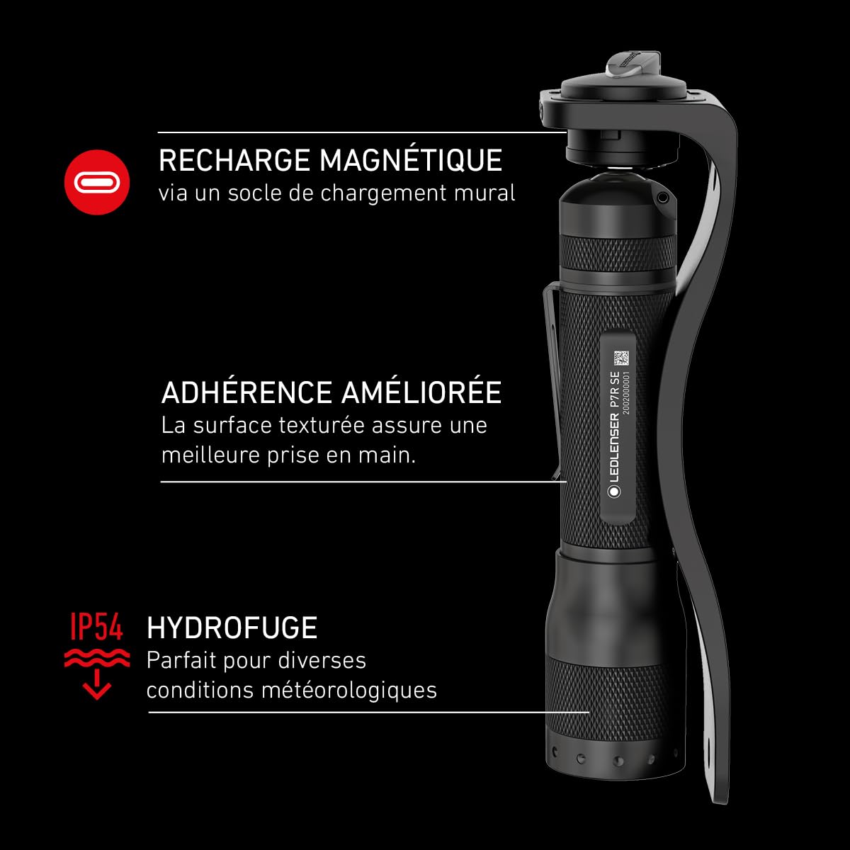 Ledlenser P7R SE lampe torche 1100 lm rechargeable 210 m