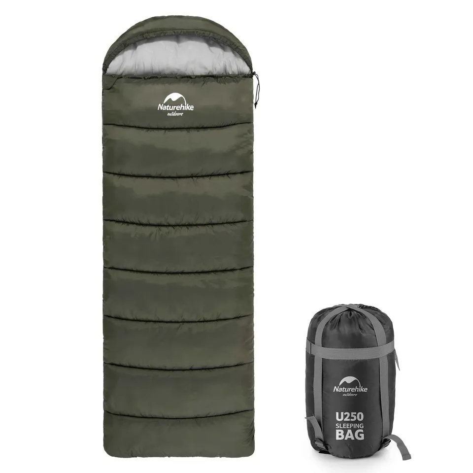 Naturehike Solora U250S sac couchage 0°C vert capuche