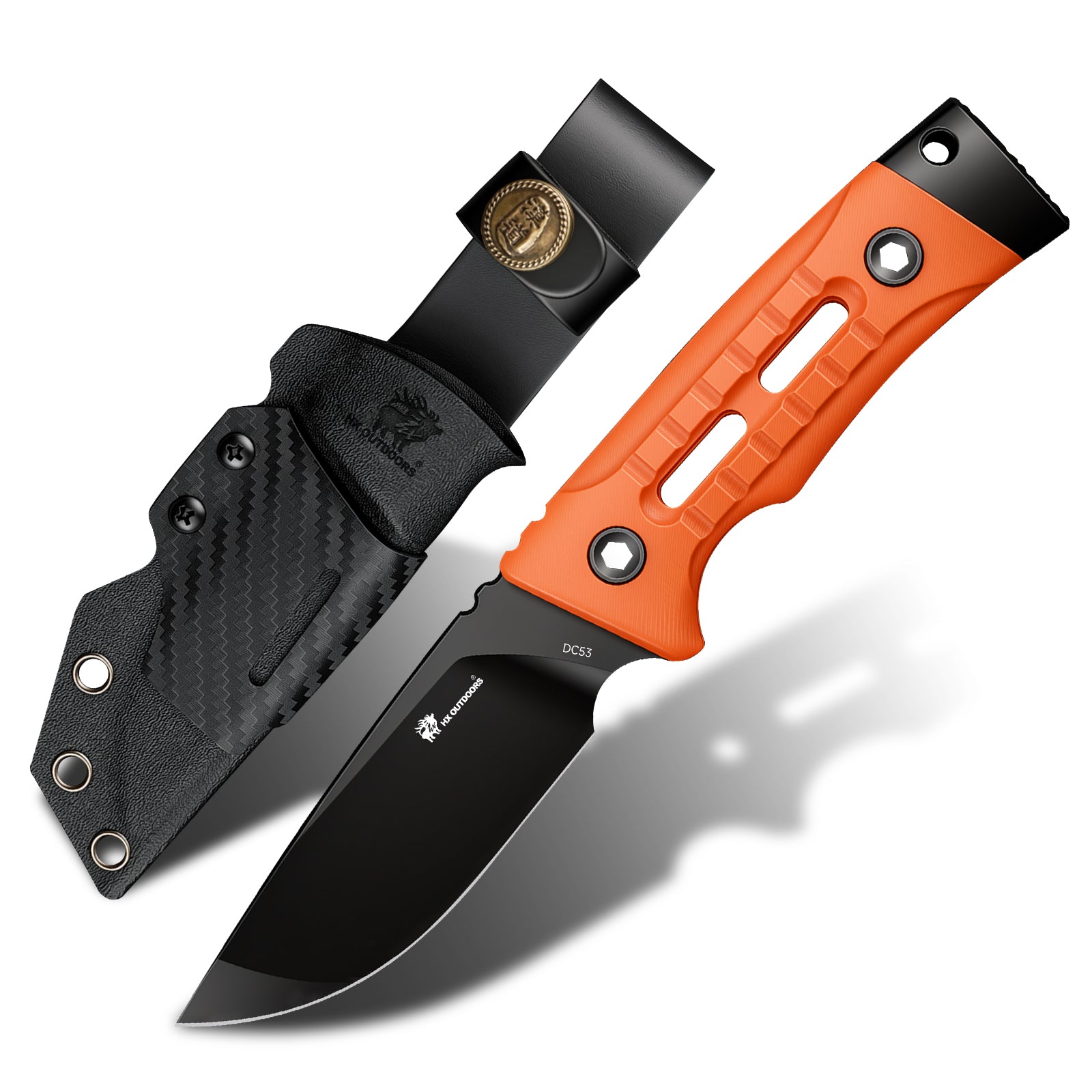 HX Rock Apex SE TD-25A couteau fixe 80 mm manche G10 orange