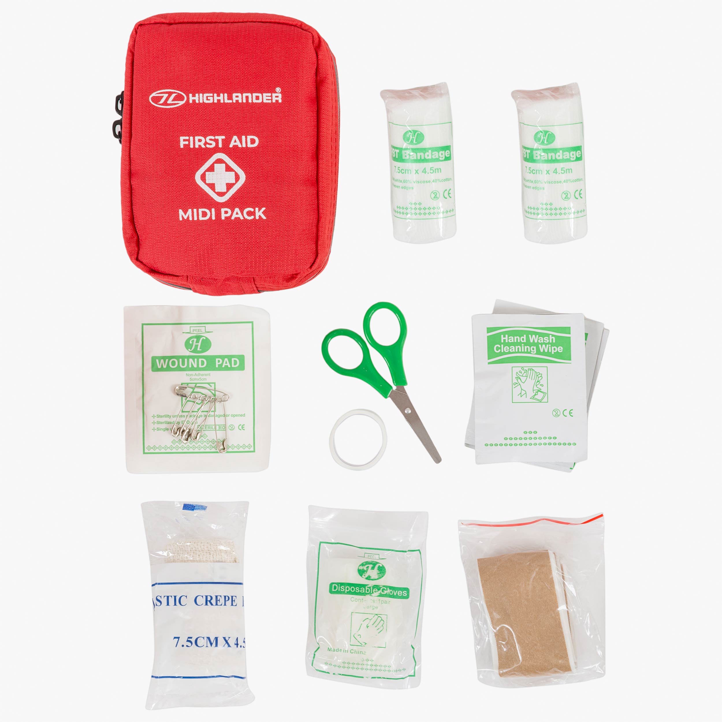 Highlander First Aid Midi Kit Secours Rouge Léger