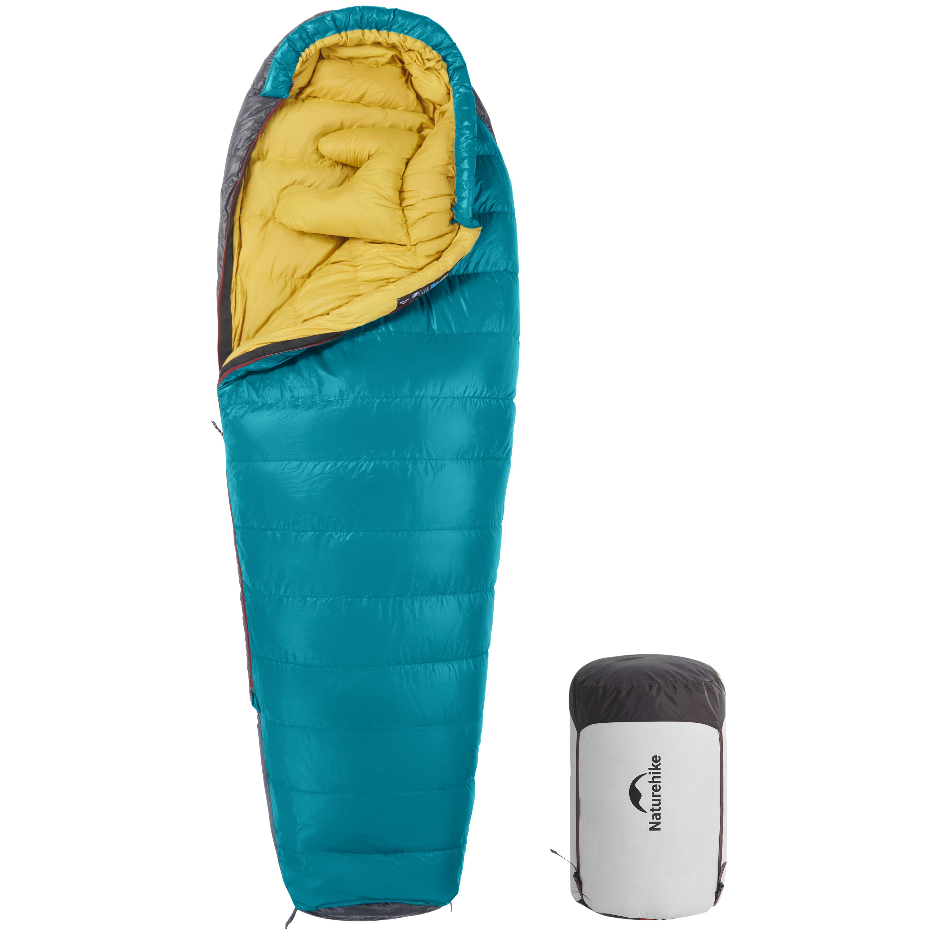 Naturehike Snowbird SP550 sac couchage duvet -1,5°C marron L