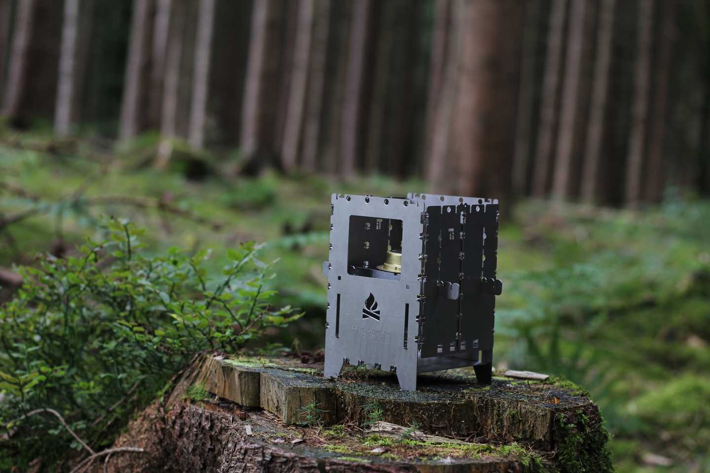 Bushcraft Essentials Bushbox XL réchaud bois titane groupe