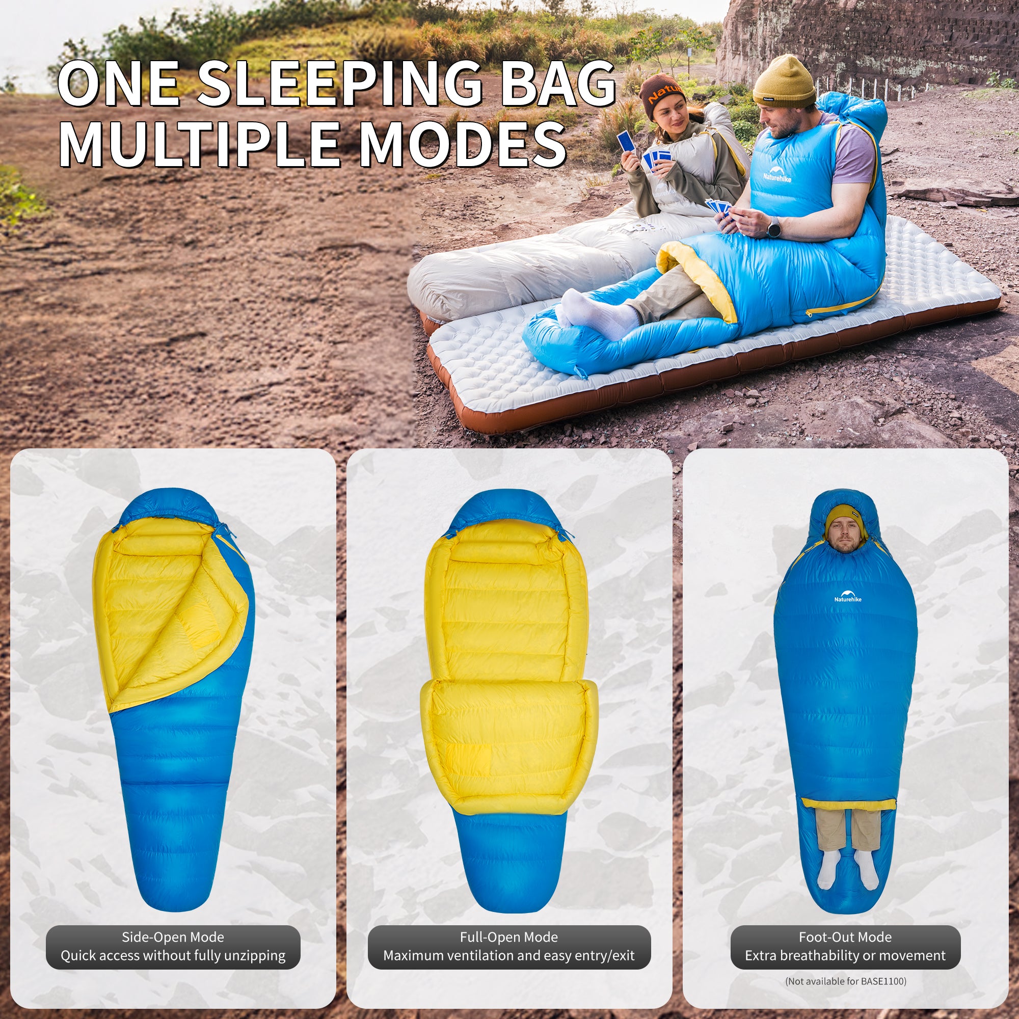 Naturehike Snowbird SP550 sac momie -1°C duvet taille M