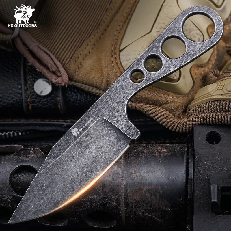 HX Nightstalker D-307 couteau lame fixe 13 cm G10 noir