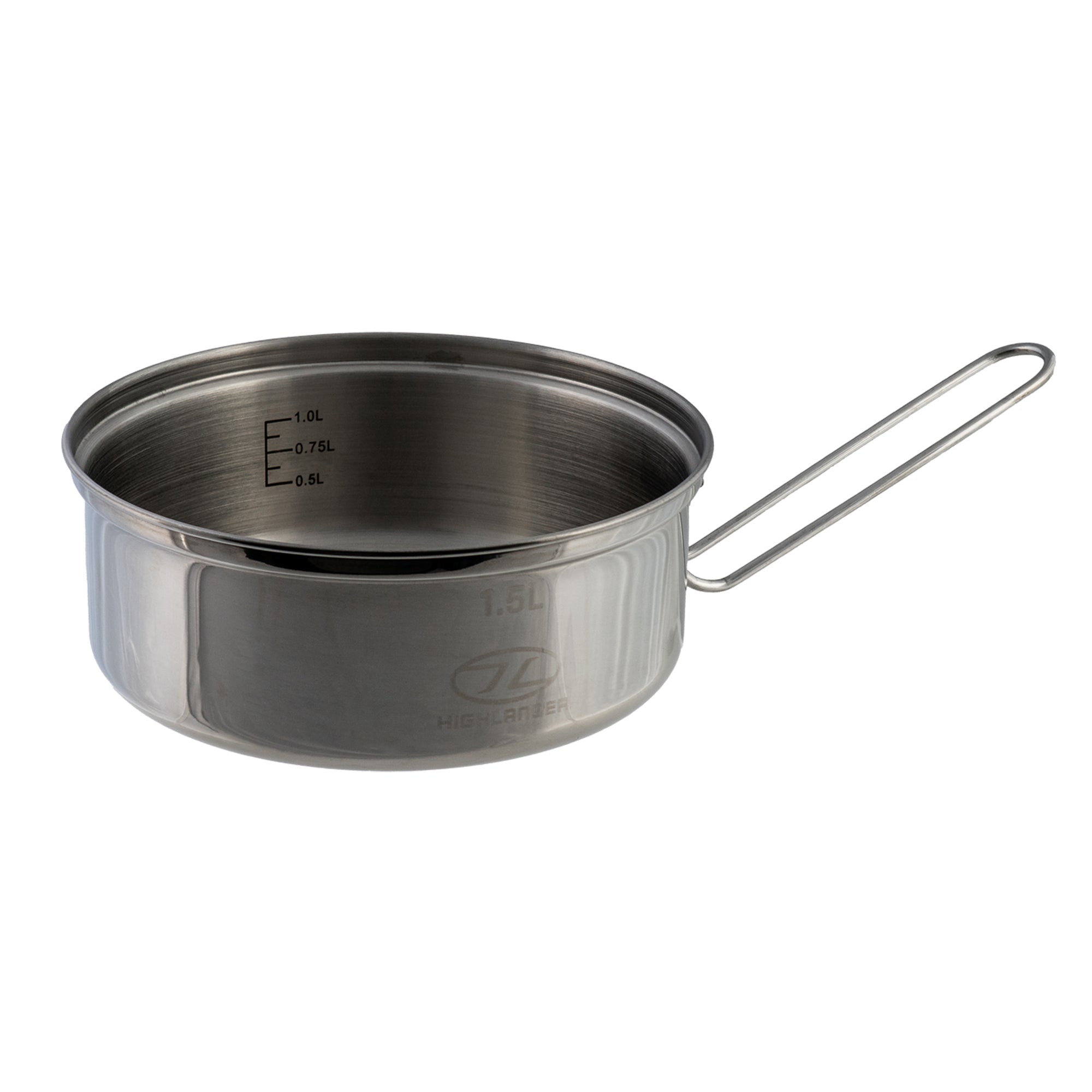 Highlander Billy Popote 1.5L Inox Couvercle Poêle