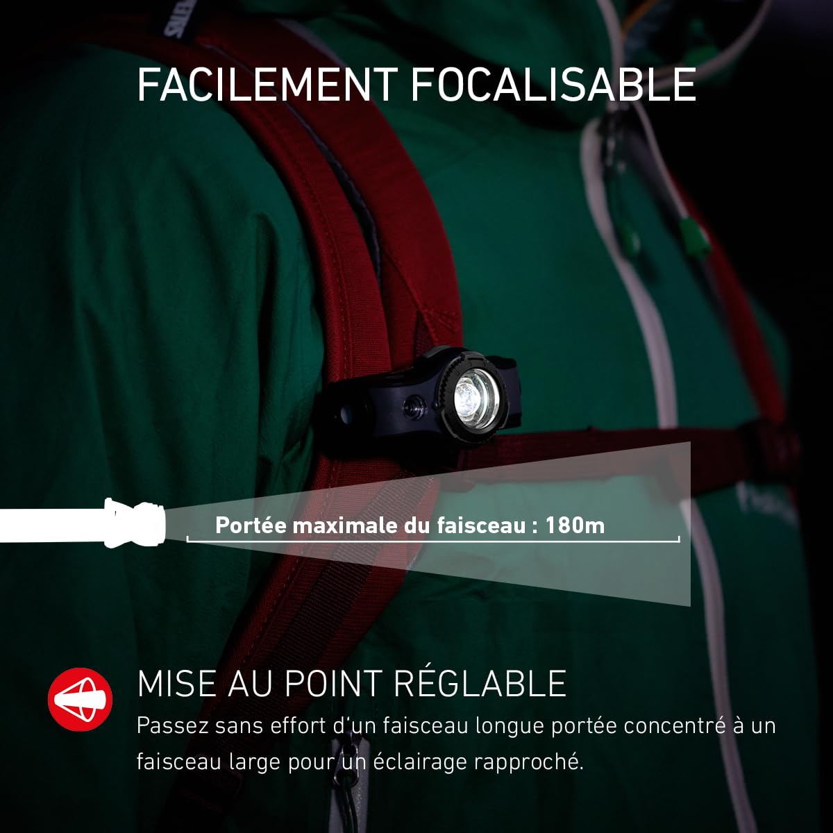 Ledlenser MH5 Lampe Frontale Rechargeable 400 lm