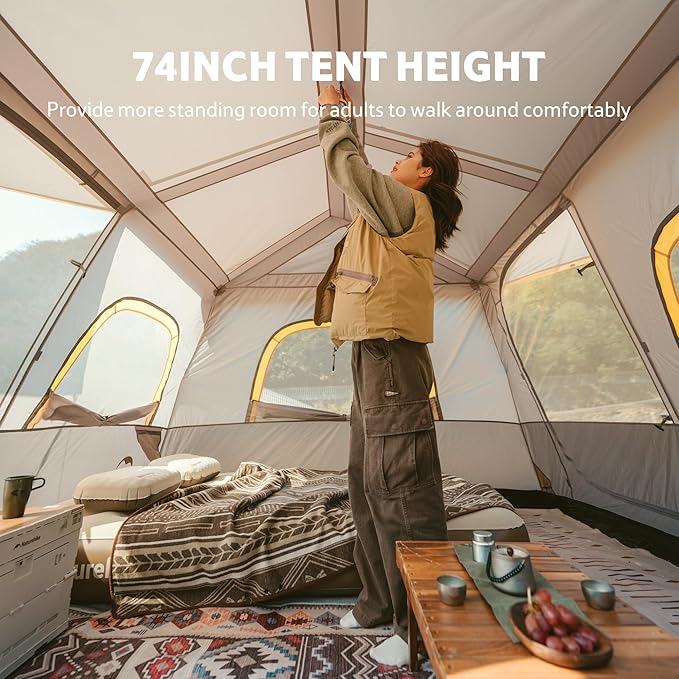 Naturehike Cape tente camping 6 personnes pop-up 4 saisons