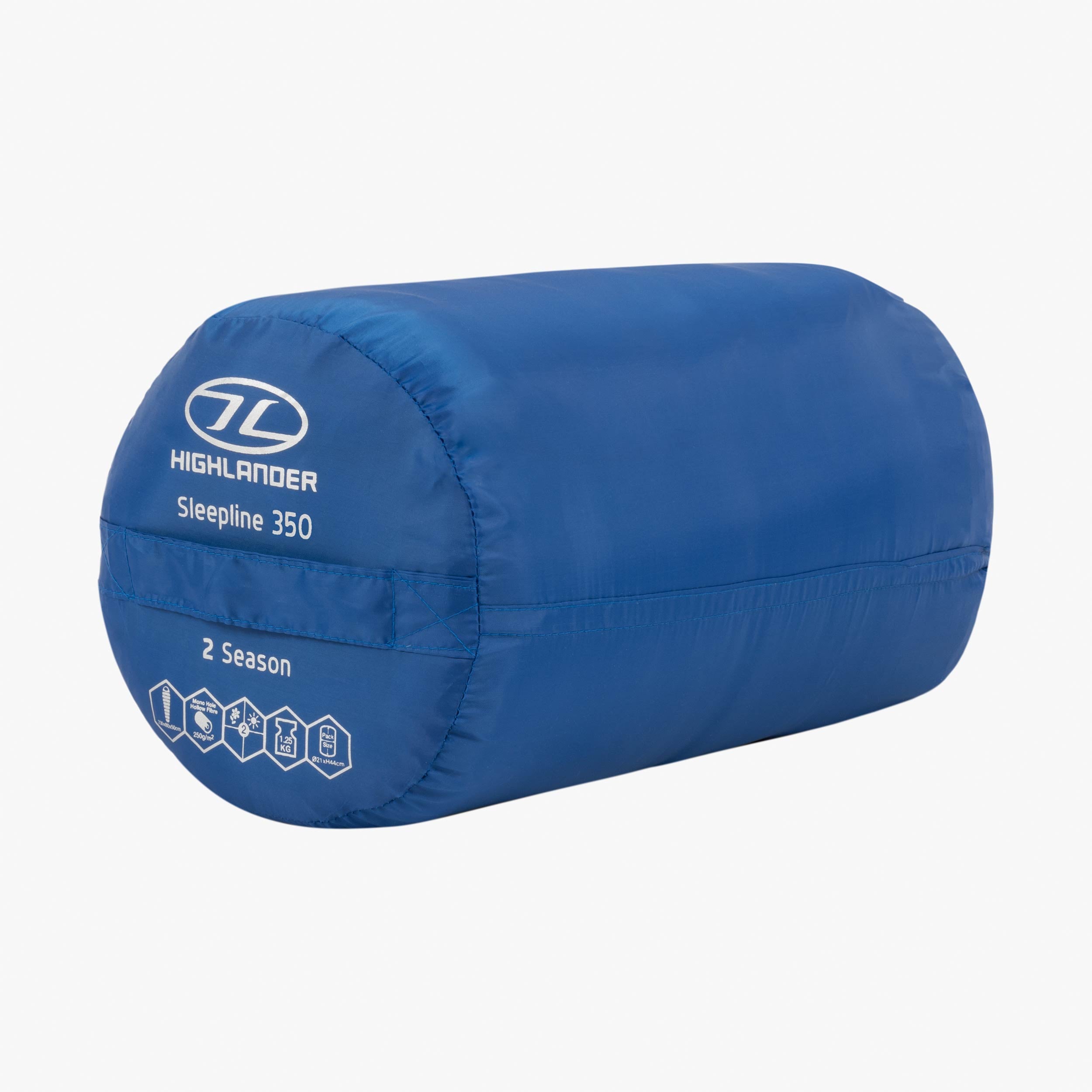 Highlander Sleepline 350 sac de couchage momie bleu 5°C